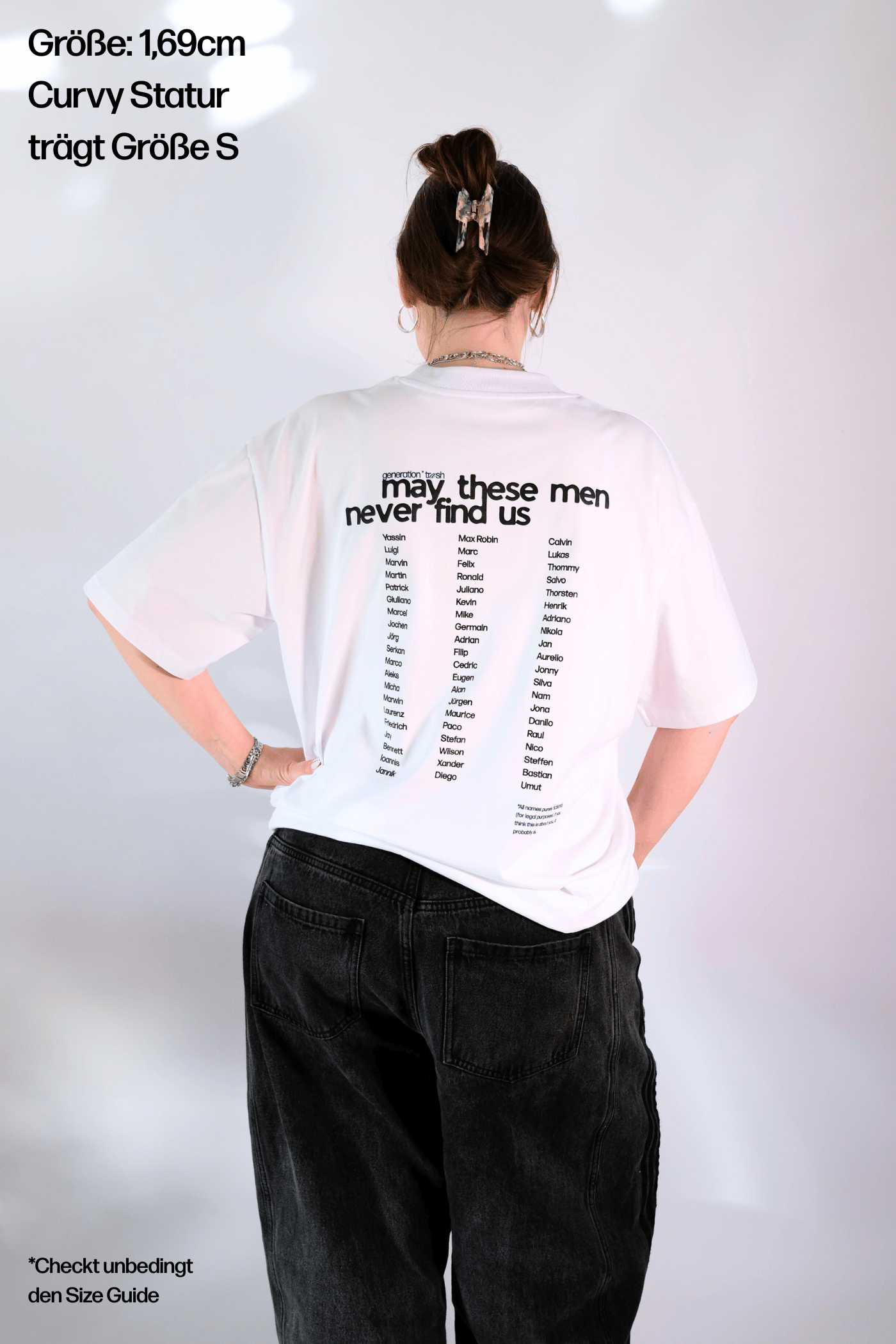 Oversize T-Shirt "May These Men Never Find Us"